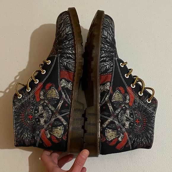 Rare First Dance Men’s Shoes Boots Skull Cherokee Indian Size 45 EU - Picture 2 of 10